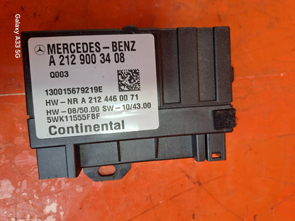 ✅2013 MERCEDES E CLASS W212 FUEL PUMP CONTROL MODULE A2129003408 + WARRANTY A271 - Image 1