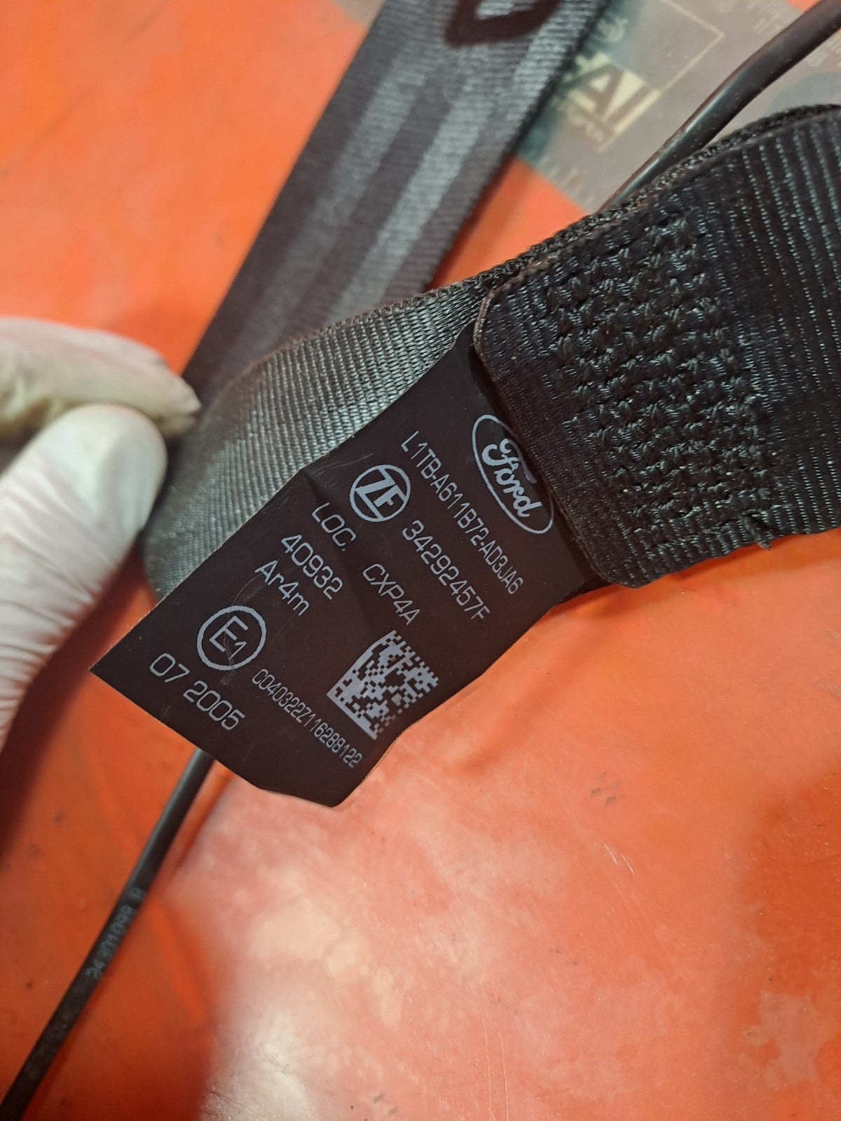 ✅FORD PUMA MK1 ST REAR CENTER SEAT BELT L1TB-A611B72-AD 34203677C + WARRANTY xAA - Image 3