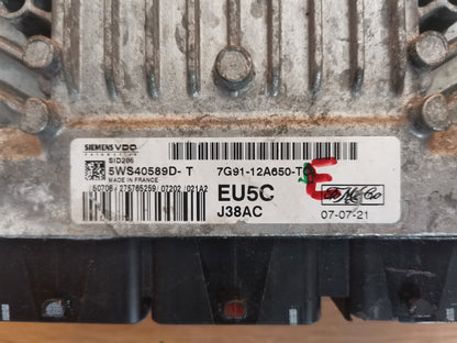 FORD GALAXY MK3 ENGINE CONTROL UNIT ECU 7G9112A650TE+ WARRANTY X00 - Image 4