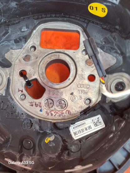✅AUDI Q7 S LINE 3.0 DIESEL 2007 MULTIFUNCTIONAL STEERING WHEEL PADDLE SHIFT A295 - Image 3