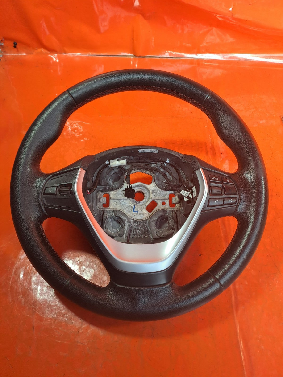 ✅BMW F22 218D SPORT 2.0 DIESEL 2015 MULTIFUNCTION LEATHER STEERING WHEEL A361 - Image 2