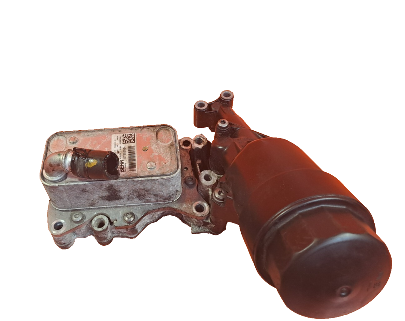 ✅2013 Mercedes E Class W212 2.1D Oil Filter Housing & Cooler A6511800665 A141 - Image 1