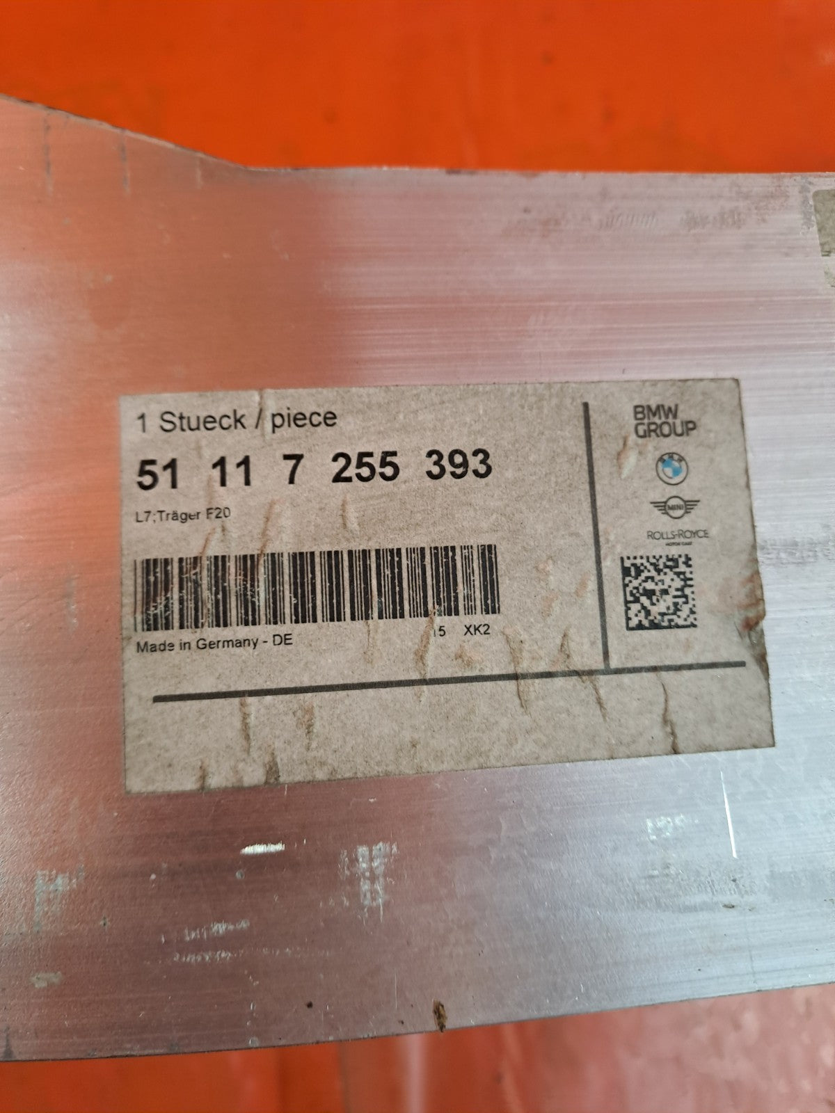 ✅BMW F22 218I SPORT 1.5 PETROL 2016 FRONT BUMPER REINFORCEMENT BAR 7255393 A339 - Image 5