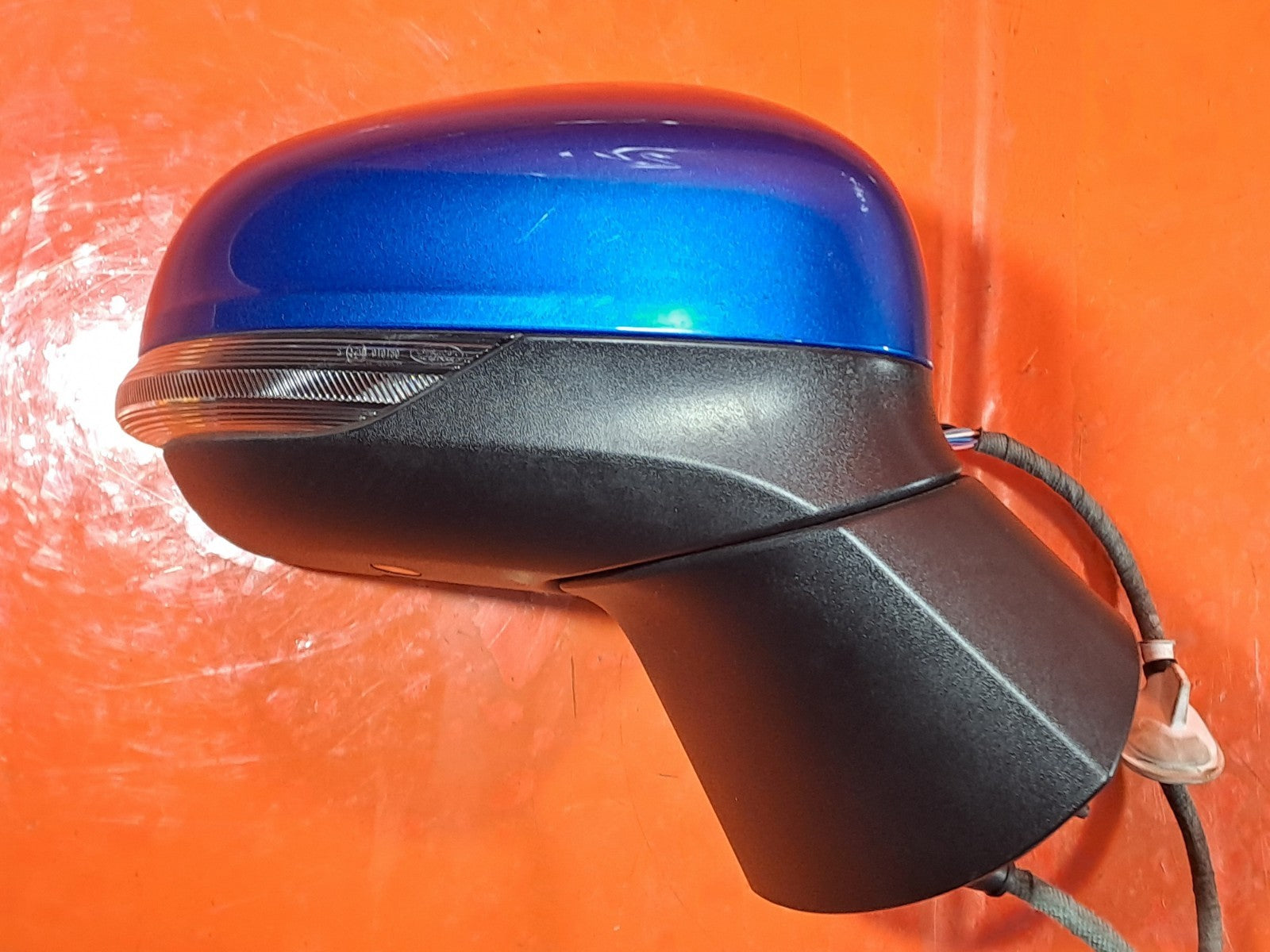 ✅2021 FORD PUMA ST-LINE X 1.0P FRONT RIGHT WING MIRROR BLUE + WARRANTY A335 - Image 1