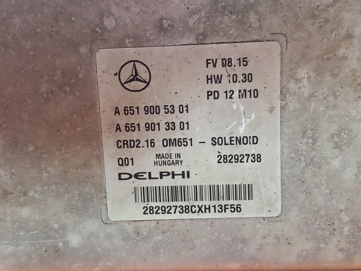 Mercedes C250 W204 2.1 Diesel 2011 Engine Control Module A6519005301 A283 - Image 8