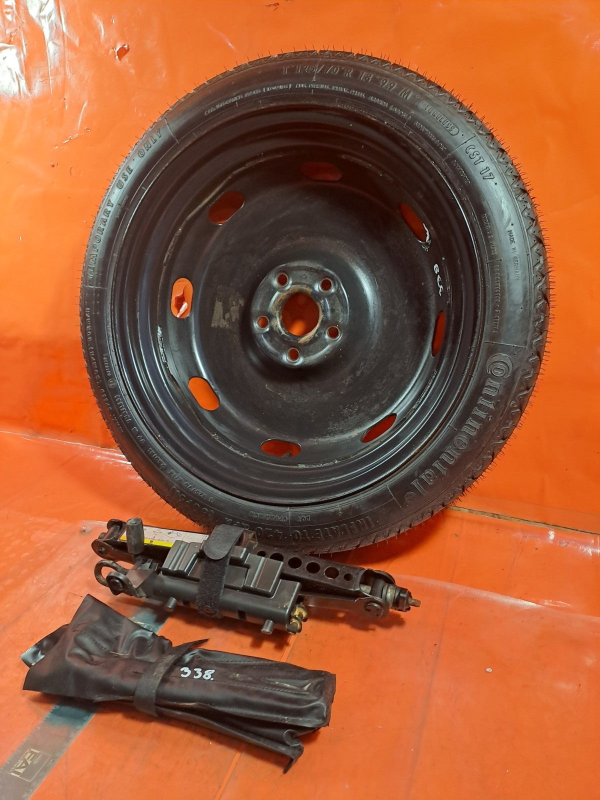 ✅AUDI A3 1.6 DIESEL 2013 SPARE WHEEL T125/70 R18 & TOOL KIT Warranty A338 - Image 5