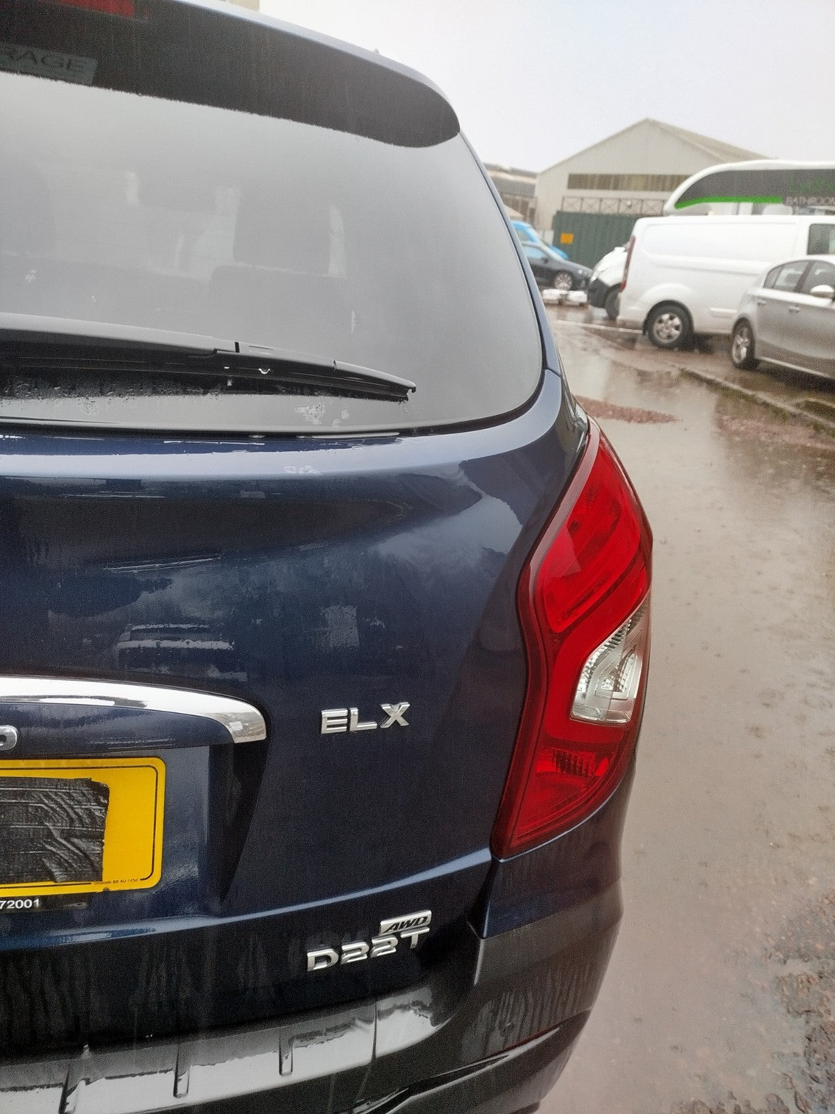 ✅SSANGYONG KORANDO ELX 2.2 DIESEL 2018 TAILGATE BARE BLUE Warranty A329 - Image 4
