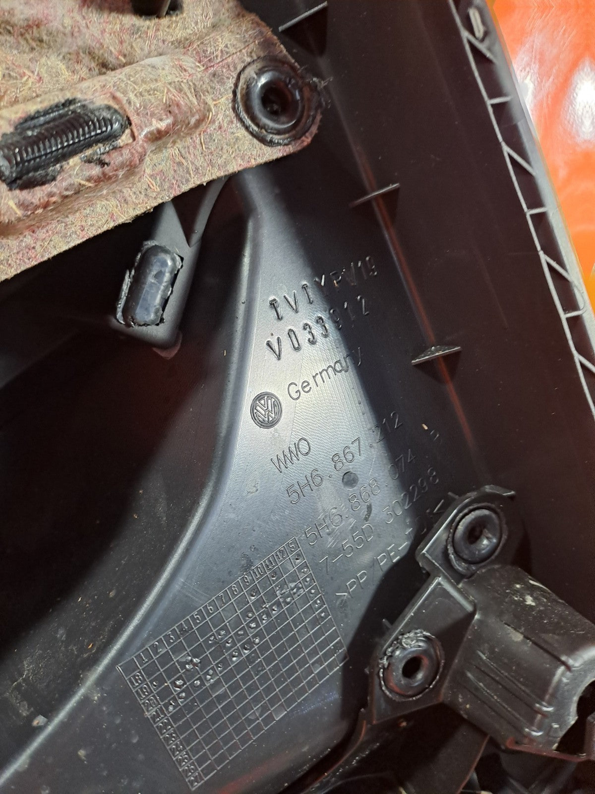 ✅VW GOLF R-LINE MK8 1.5 PETROL 2021 REAR RIGHT DOOR CARD 5H6867212 Warranty A349 - Image 9