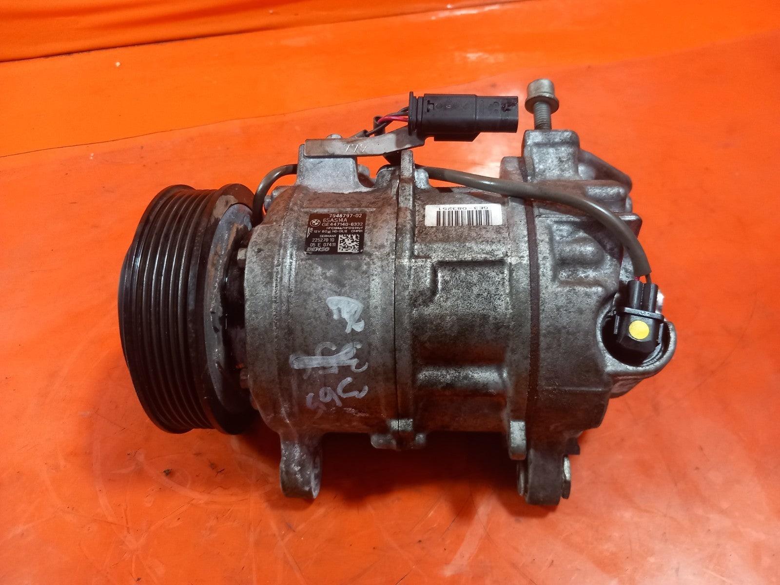 2021 BMW 1 Series F40 A/C Air Con Compressor Pump 7948797 Warranty A365 - Image 3