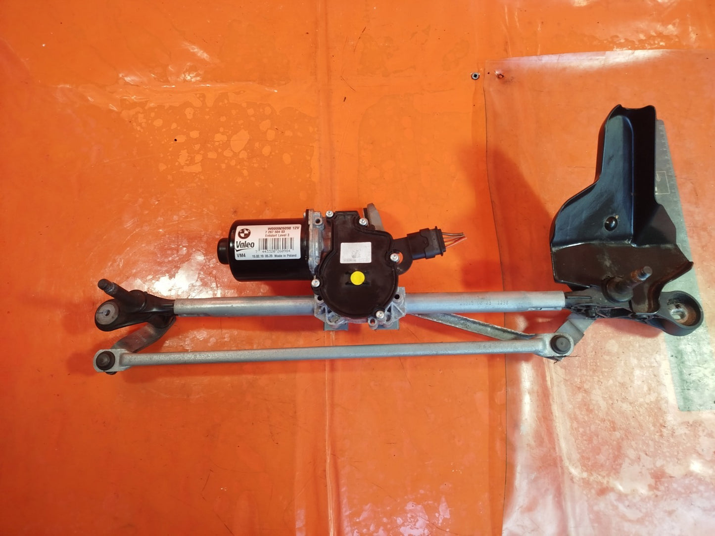 ✅BMW F23 218D 2.0 DIESEL 2019 FRONT WIPER MOTOR & LINKAGE 7267504 Warranty A344 - Image 2