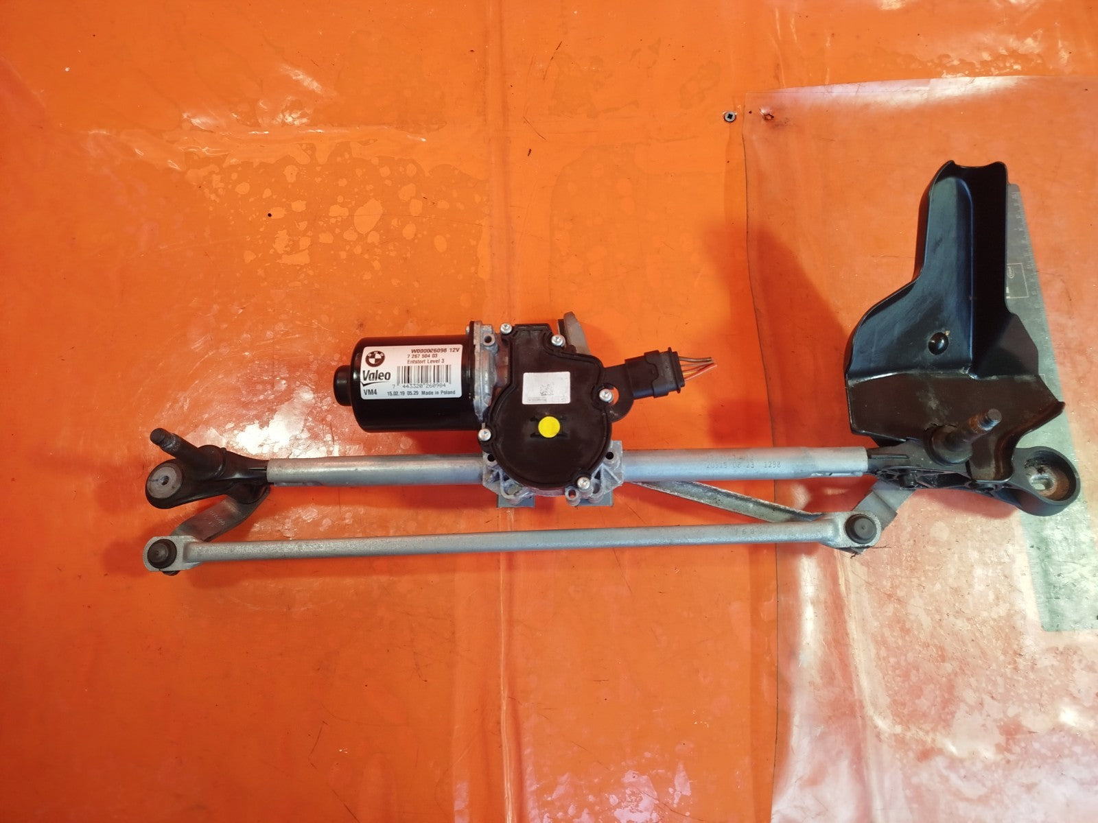 ✅BMW F23 218D 2.0 DIESEL 2019 FRONT WIPER MOTOR & LINKAGE 7267504 Warranty A344 - Image 2