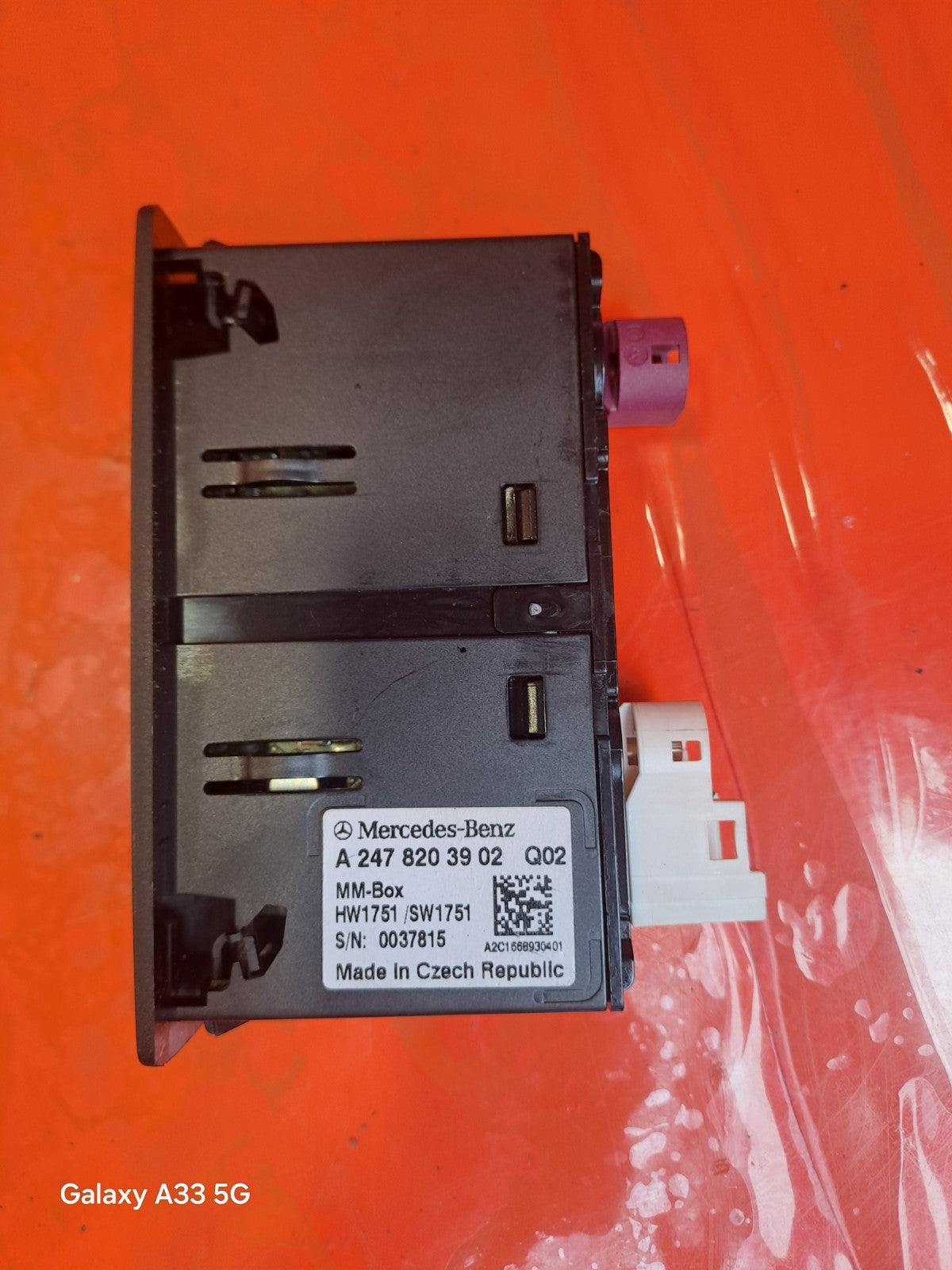 ✅MERCEDES A180D SPORT W177 1.5 DIESEL 2018 USB SOCKET CONNECTION PORT A297 - Image 6