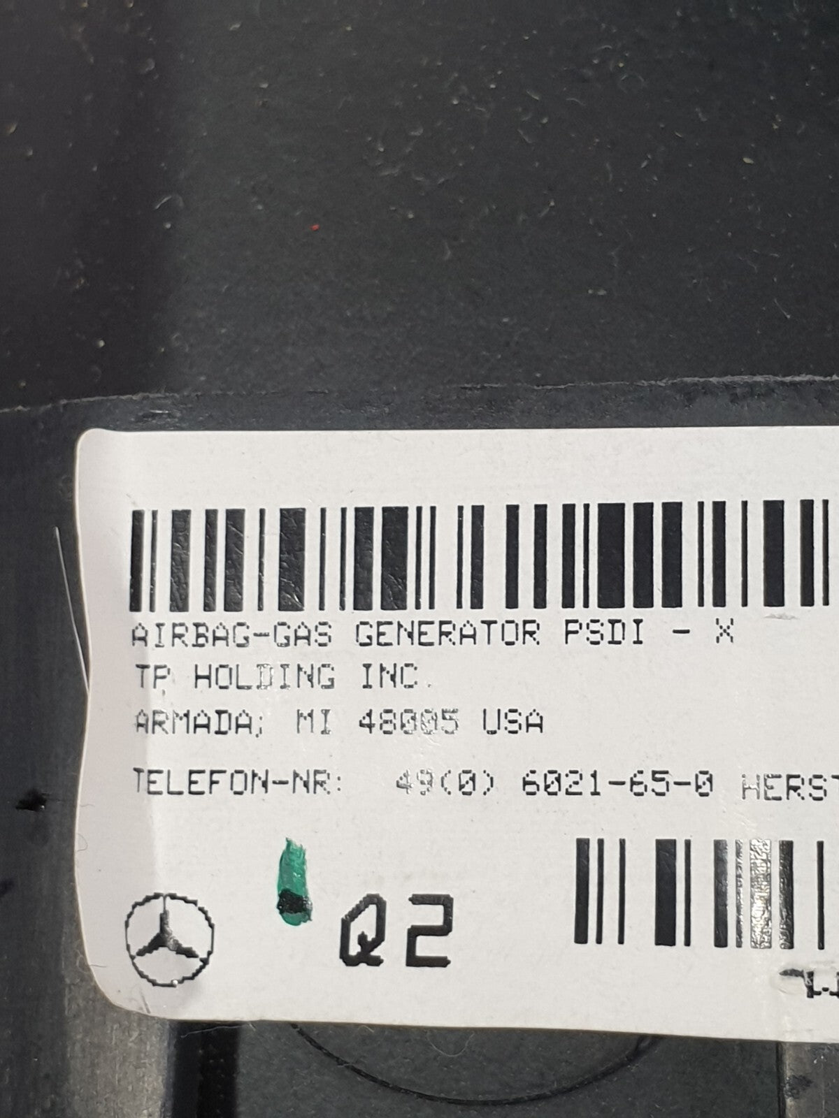 MERCEDES B CLASS W246 1.8 DIESEL 2012 STEERING WHEEL ARBAG 307976095162-AC A211 - Image 6