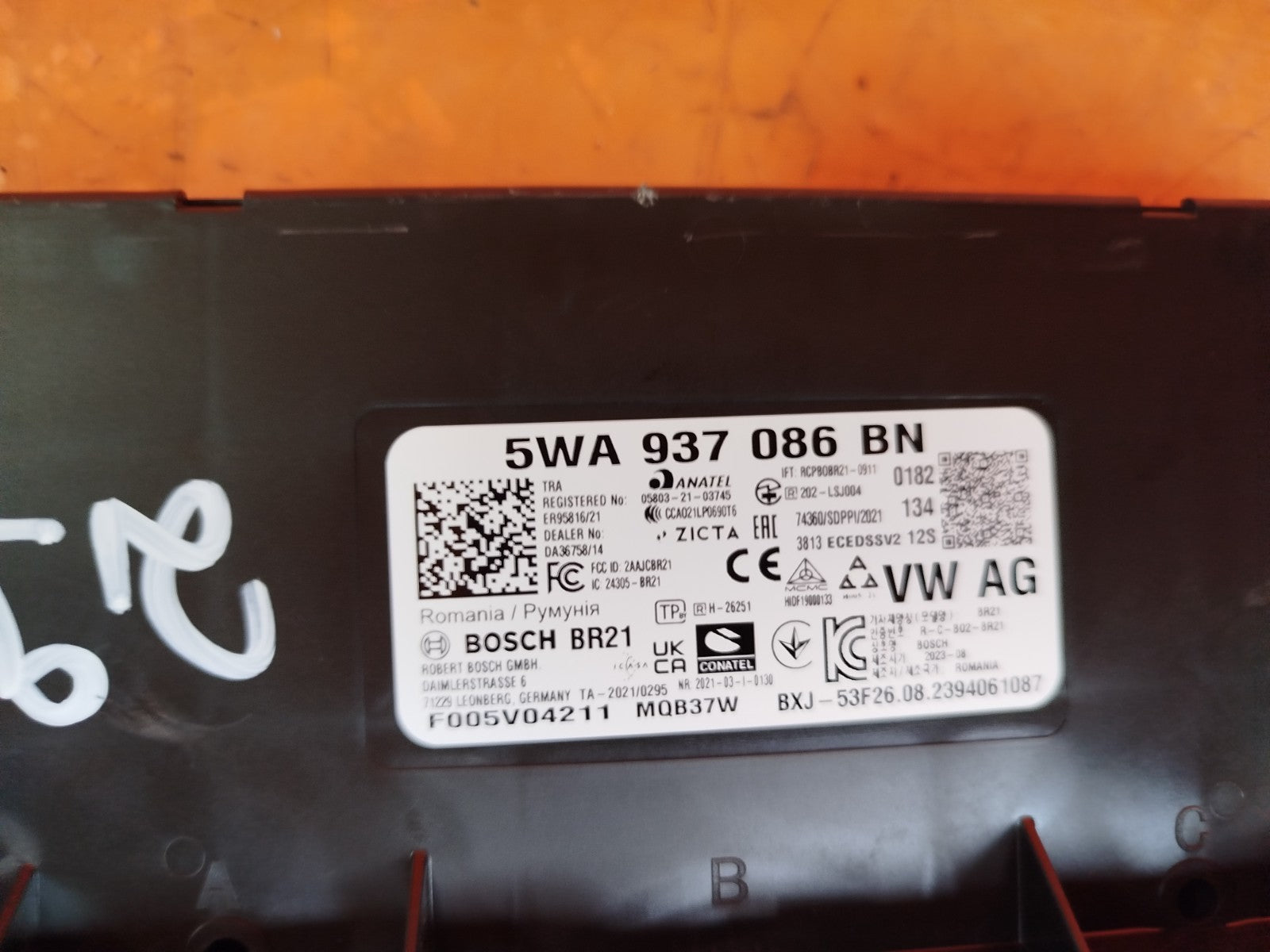 ✅VW GOLF GTE MK8 1.4 PETROL 2023 BODY CONTROL MODULE 5WA937086B Warranty A294 - Image 4