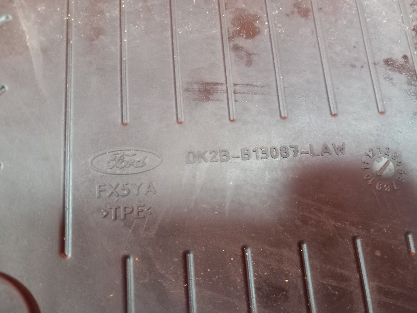 2021 Ford Transit Custom Front Left Rubber Floor Mat DK2B-B13087-LAW A372 - Image 12