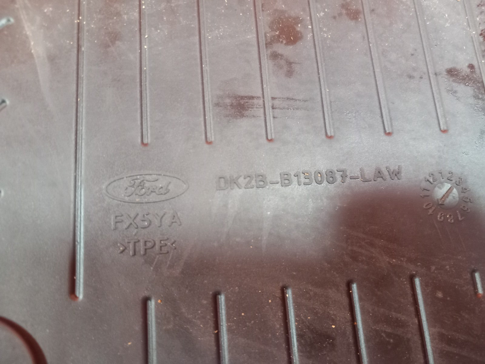 2021 Ford Transit Custom Front Left Rubber Floor Mat DK2B-B13087-LAW A372 - Image 12