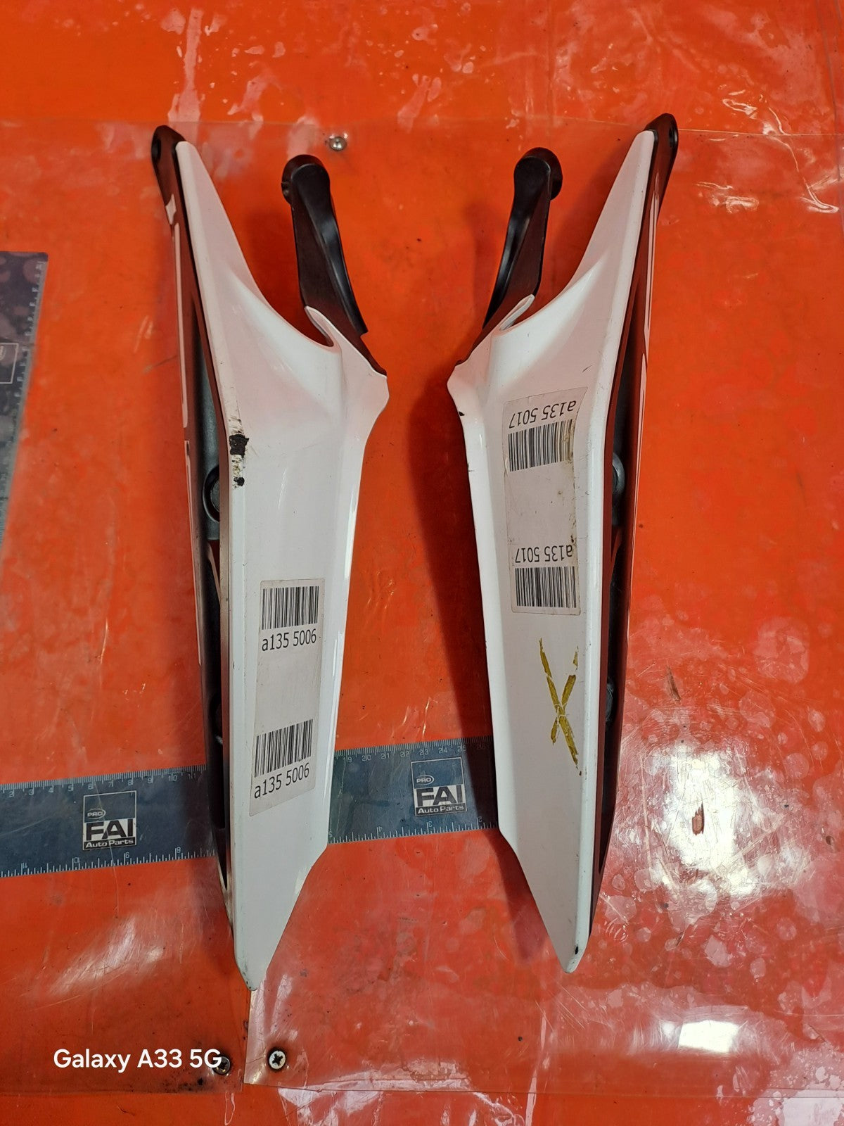 ✅KTM 125 Duke Petrol 2019 Seat Cowl Lower Trim Plastic Cover Pair JP181005 A135 - Image 1