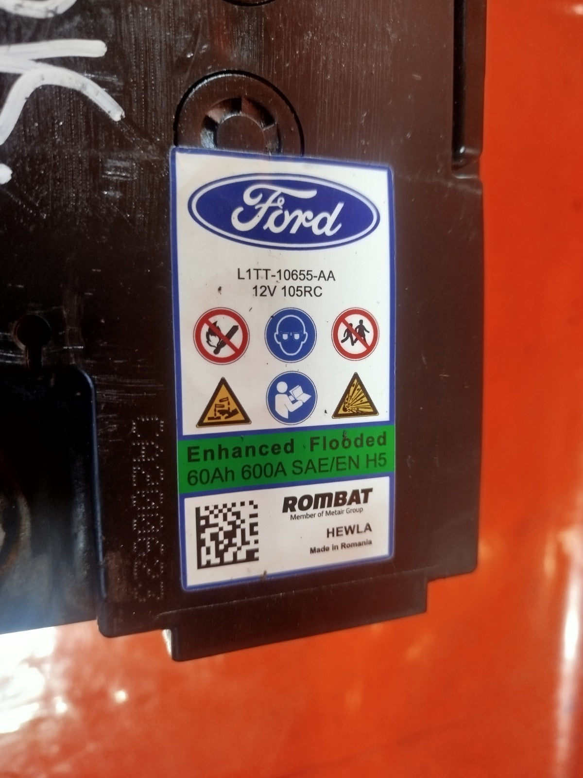✅FORD CAR BATTERY 12V 60Ah 600A L1TT10655AA Warranty xAA - Image 6