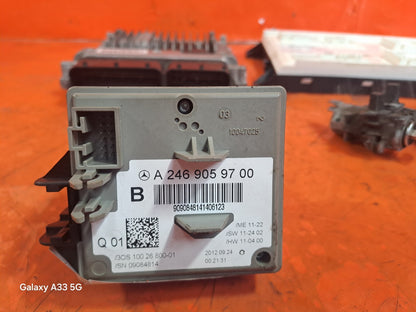 ✅2012 MERCEDES B CLASS W246 1.8 CDI DIESEL ECU KIT LOCK SET MODULE KEY +WARRANTY - Image 12