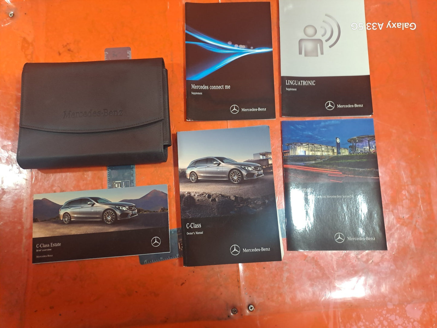✅MERCEDES C CLASS OWNERS MANUAL HANDBOOK WALLET + WARRANTY  xAA - Image 2