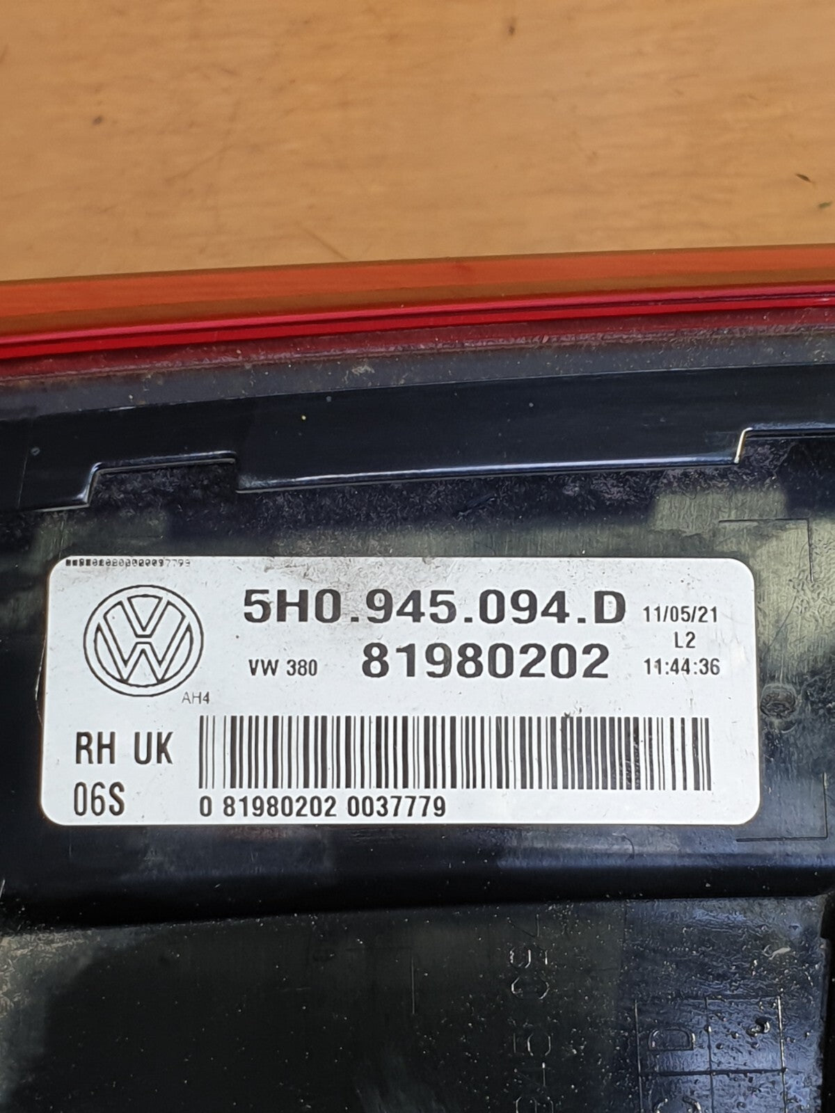✅2021 VW GOLF MK8 1.5TSI REAR RIGHT INNER TAIL LIGHT 5H0945094D + WARRANTY A170 - Image 7