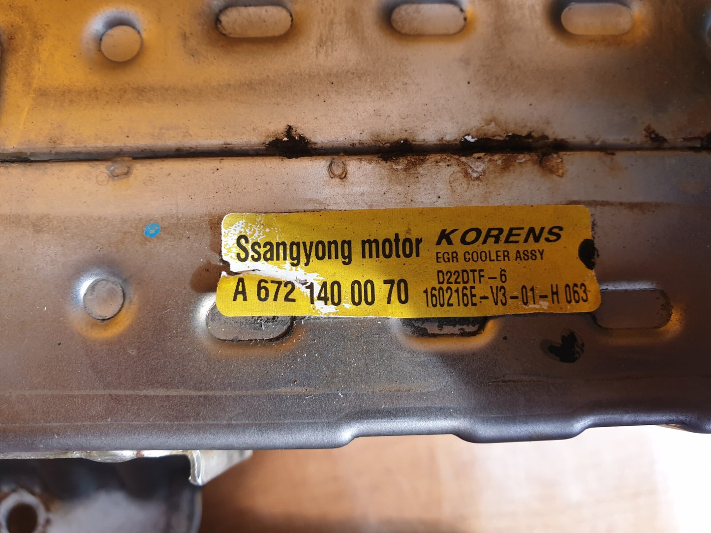 ✅2016 Ssangyong Korando 2.2D EGR Valve Cooler A6721400070 + Warranty A138 - Image 12