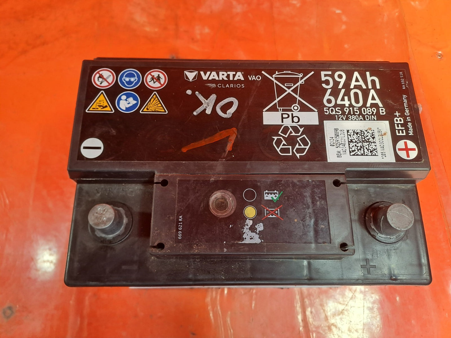 ✅Varta Starter Battery 12V 59Ah 640A 5QS915089B Warranty xAA - Image 2