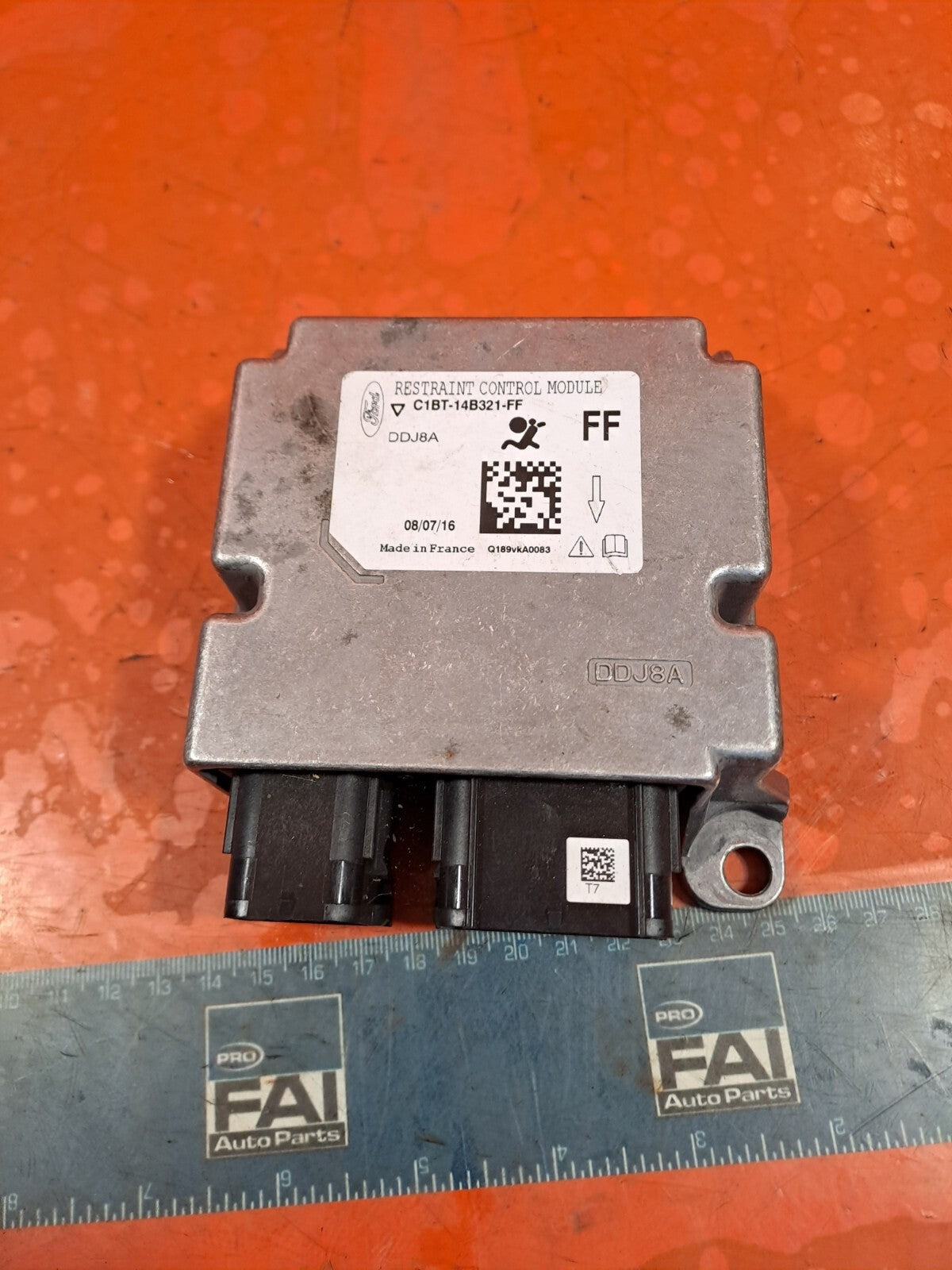 ✅2020 FORD FIESTA ACTIVE 1.0P AIR BAG CONTROL MODULE ECU C1BT-14B321-FF A247 - Image 1