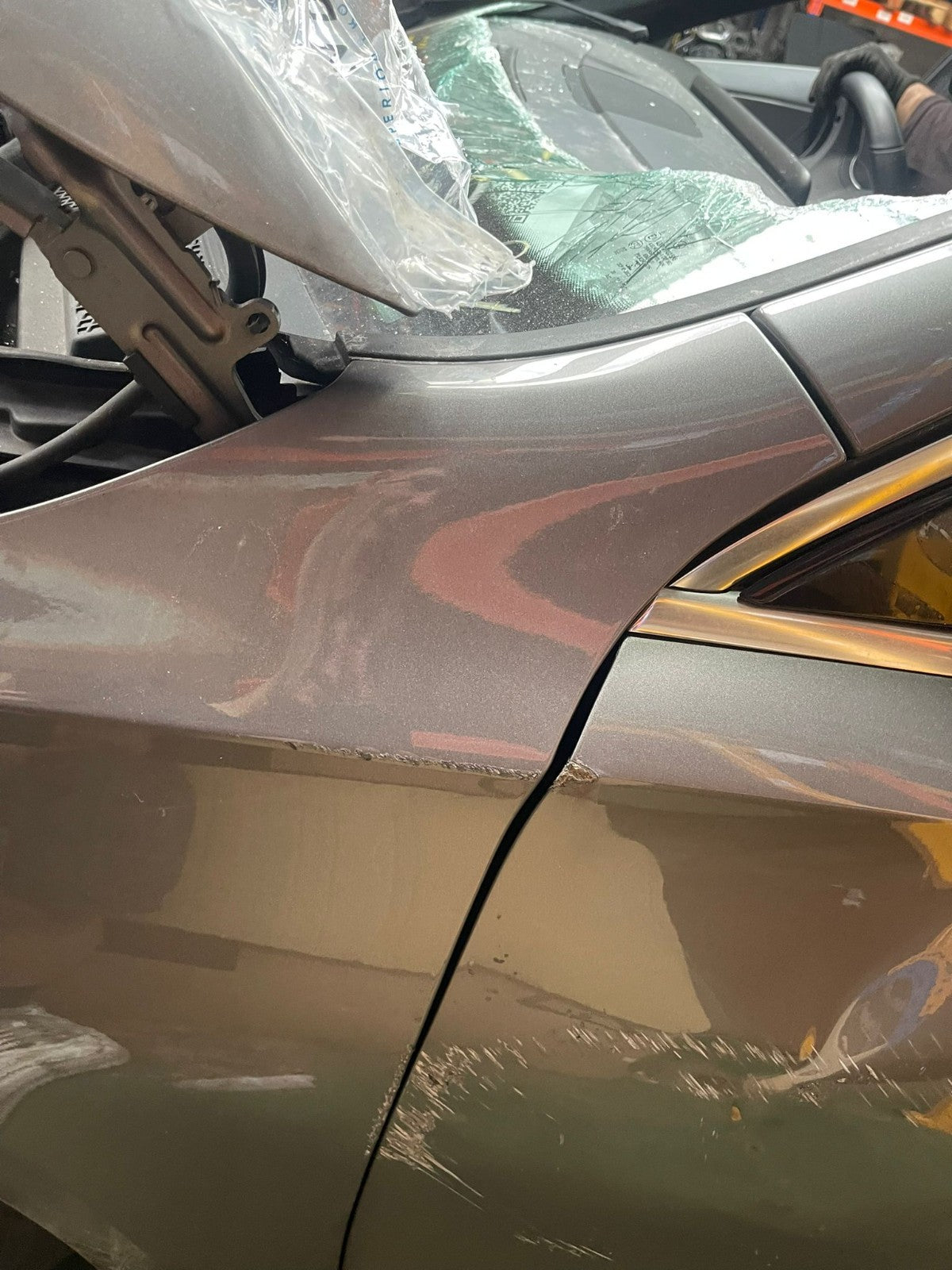 ✅MERCEDES A180D SPORT W177 1.5 DIESEL 2018 FRONT LEFT WING PANEL GREY Scratches - Image 6