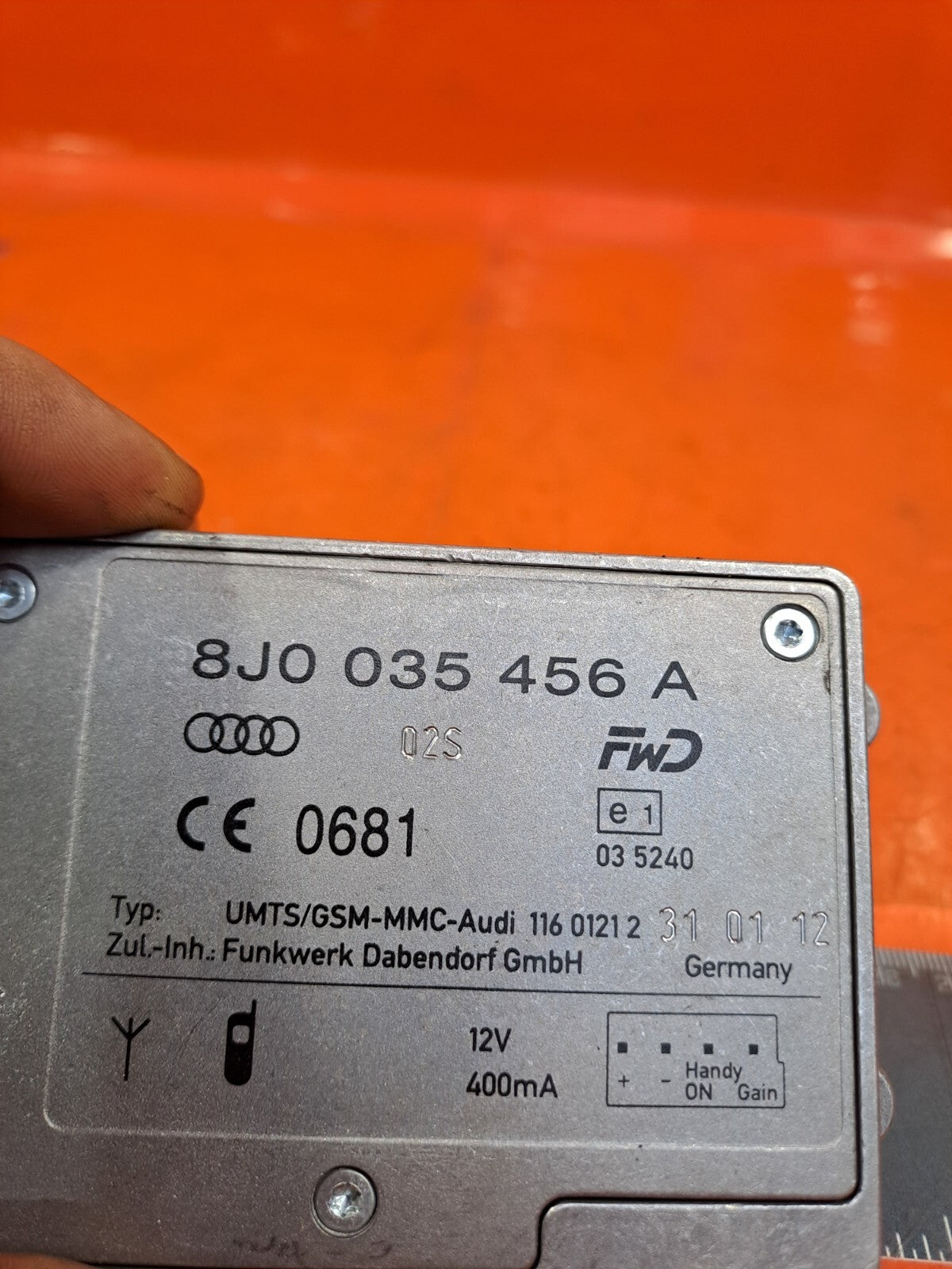 ✅2012 AUDI A5 1.8P ANTENNA AMPLIFIER CONTROL MODULE 8J0035456A + WARRANTY A222 - Image 12