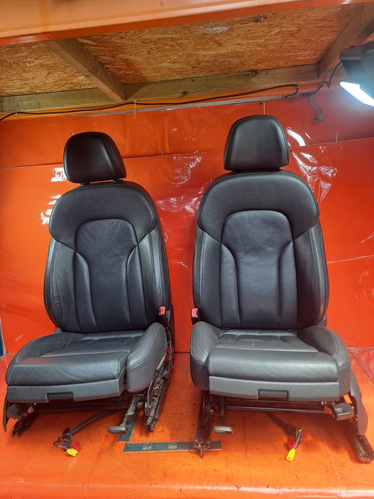 ✅AUDI Q5 S LINE 2.0 DIESEL 2012 FRONT LEATHER SEATS PAIR Warranty A291 - Image 1