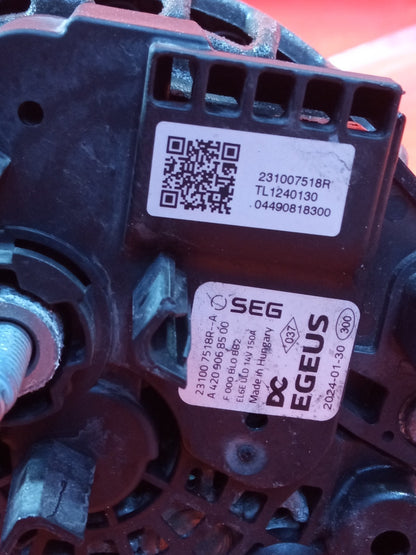 ✅Dacia Duster Journey 1.3 Petrol 2024 Alternator 231007518R Warranty A364 - Image 6