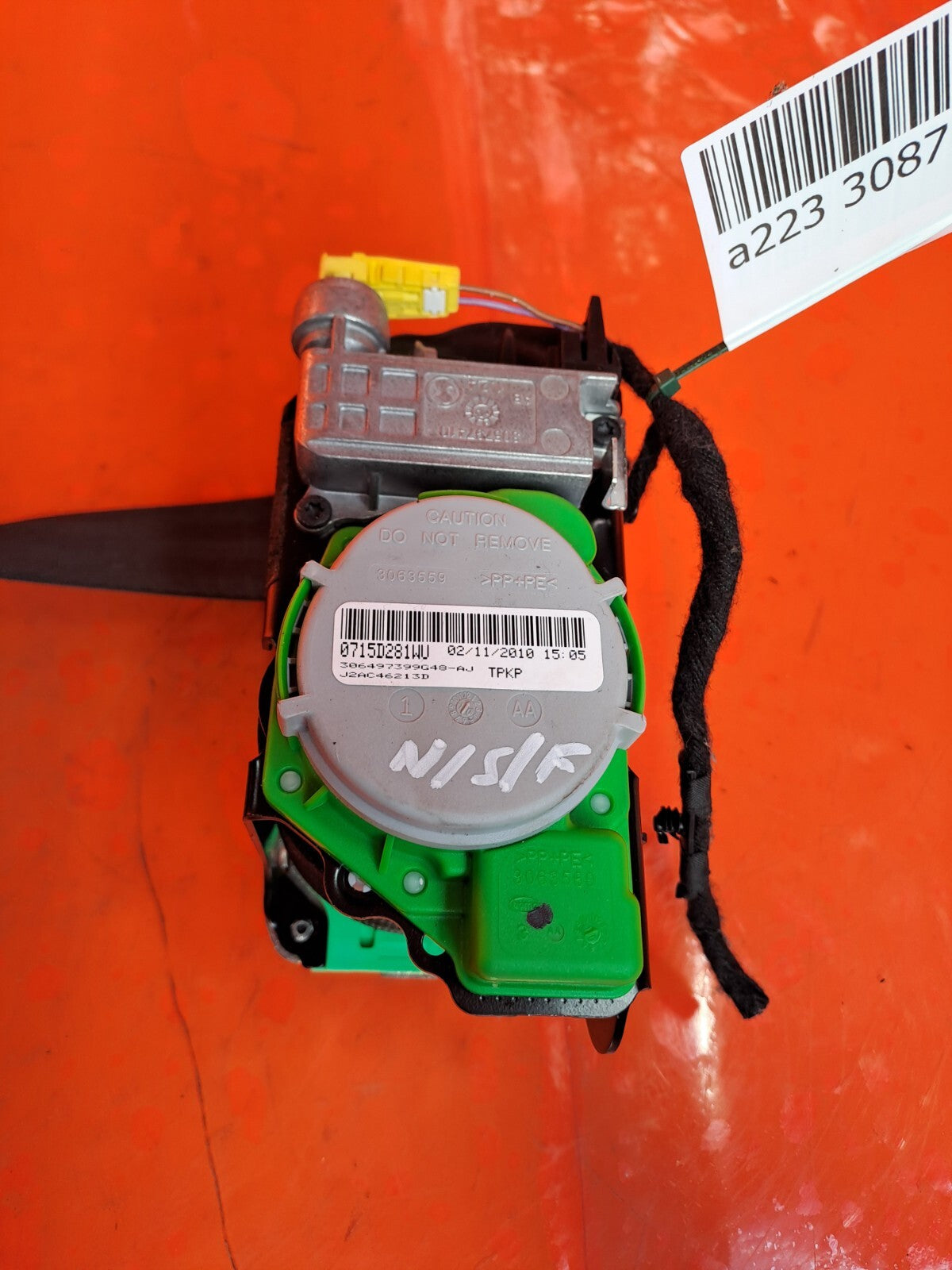 ✅Audi A5 S Line 2010 2.0 Petrol FRONT LEFT SEAT BELT 8T0857705 8A0857732 A223 - Image 11