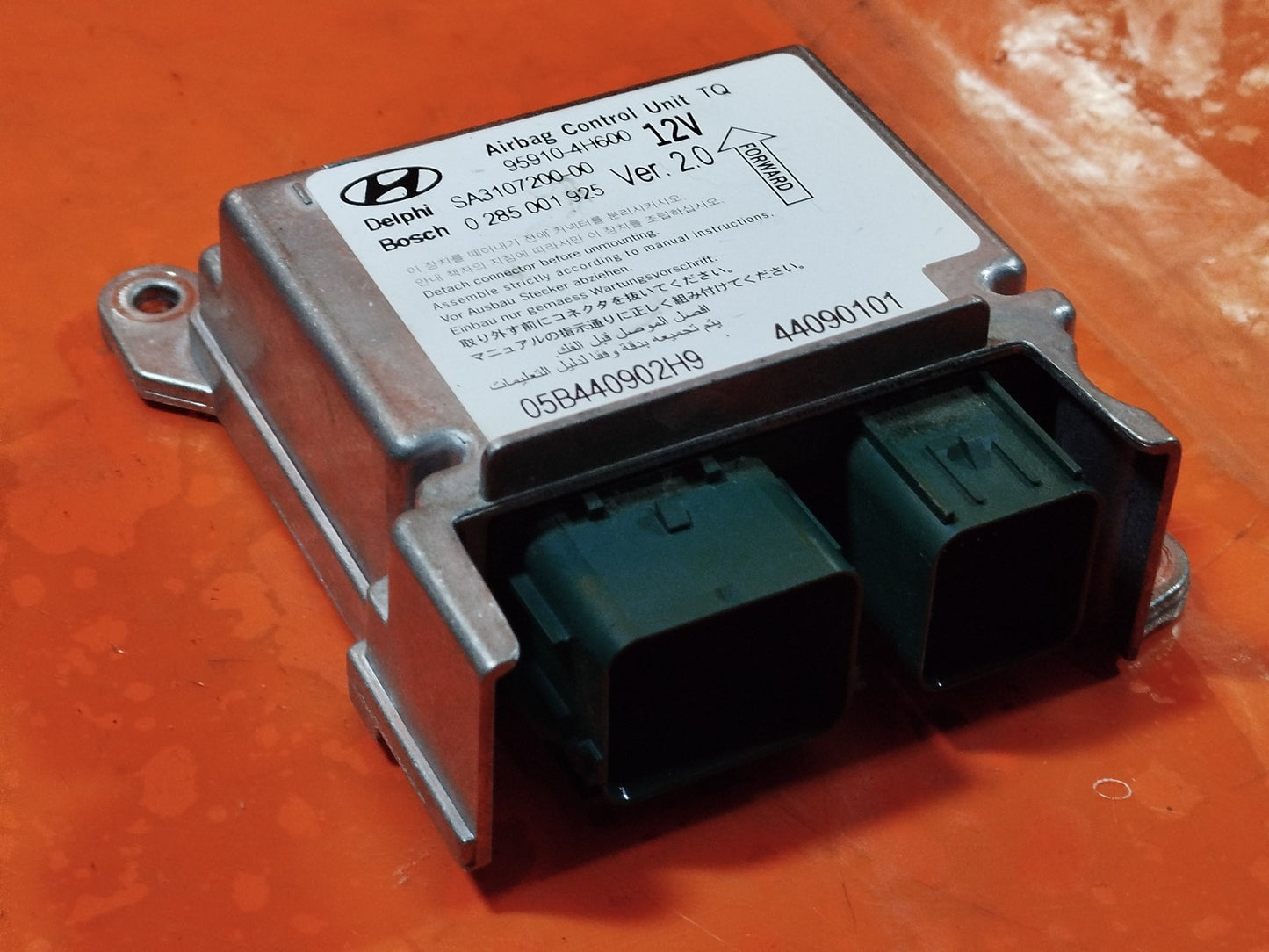 ✅2010 HYUNDAI I800 AIRBAG CONTROL MODULE ECU 95910-4H600 + WARRANTY A325 - Image 4