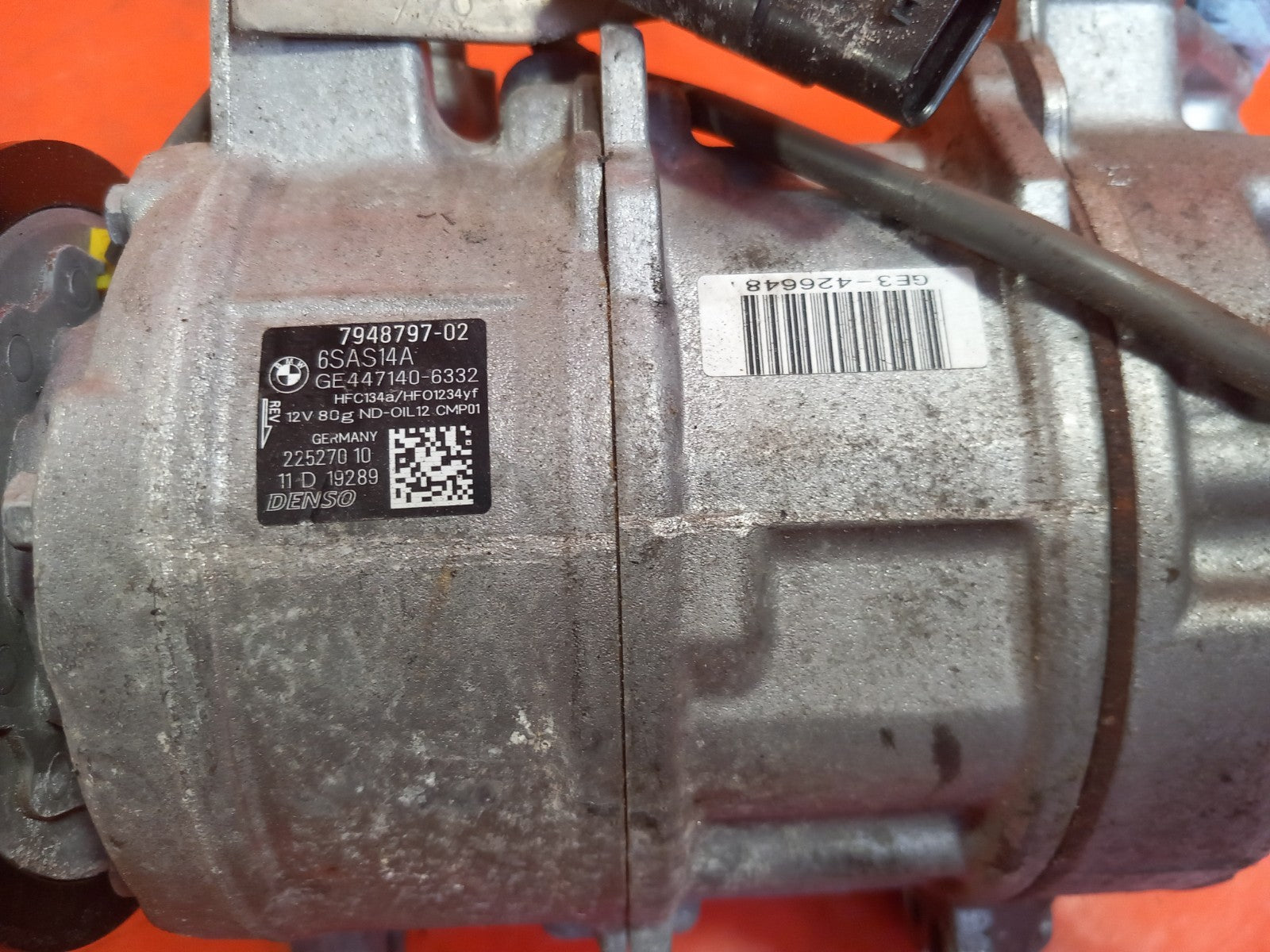 BMW F44 218I M Sport 1.5 Petrol 2020 A/C Air Con Compressor Pump 7948797 A386 - Image 12