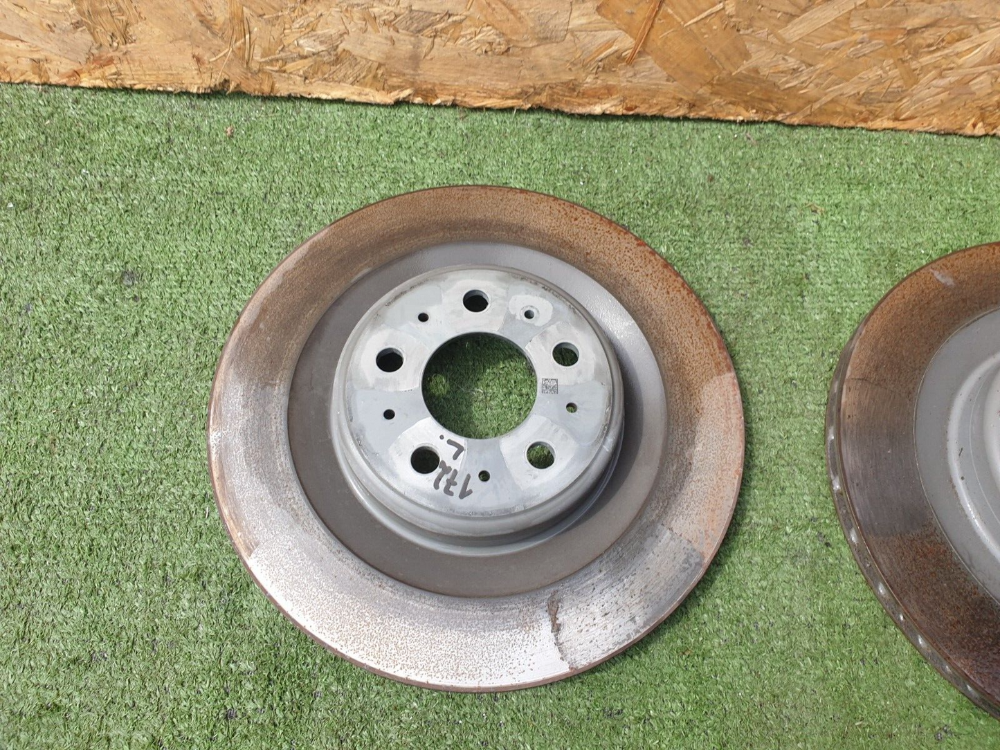 ✅2022 TESLA MODEL Y REAR LEFT & RIGHT BRAKE DISK PAIR + WARRANTY A172 - Image 2