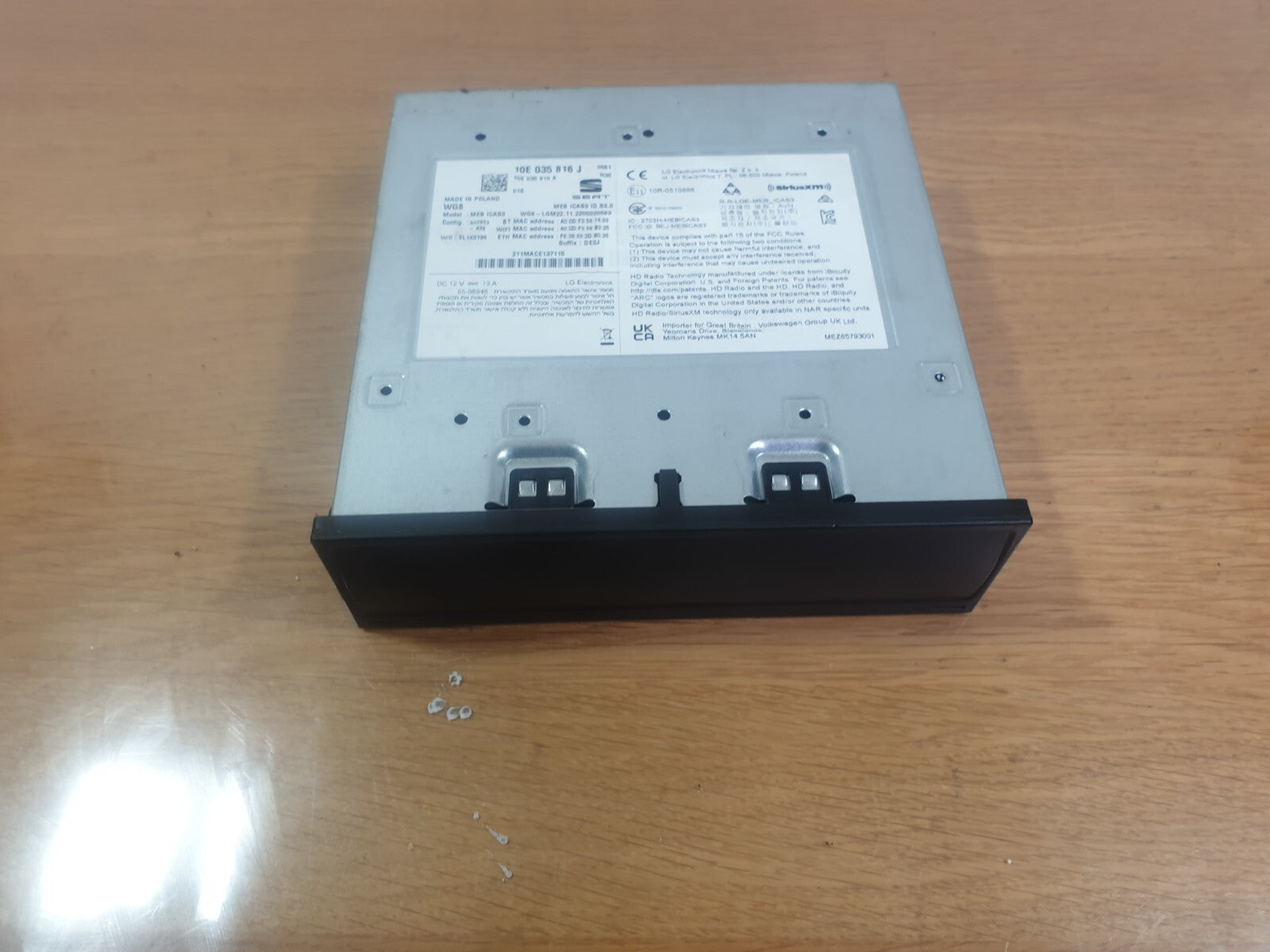 2023 CUPRA BORN V2 EV NAVIGATION SAT NAV RADIO HEAD UNIT 10E035816J A209 - Image 1
