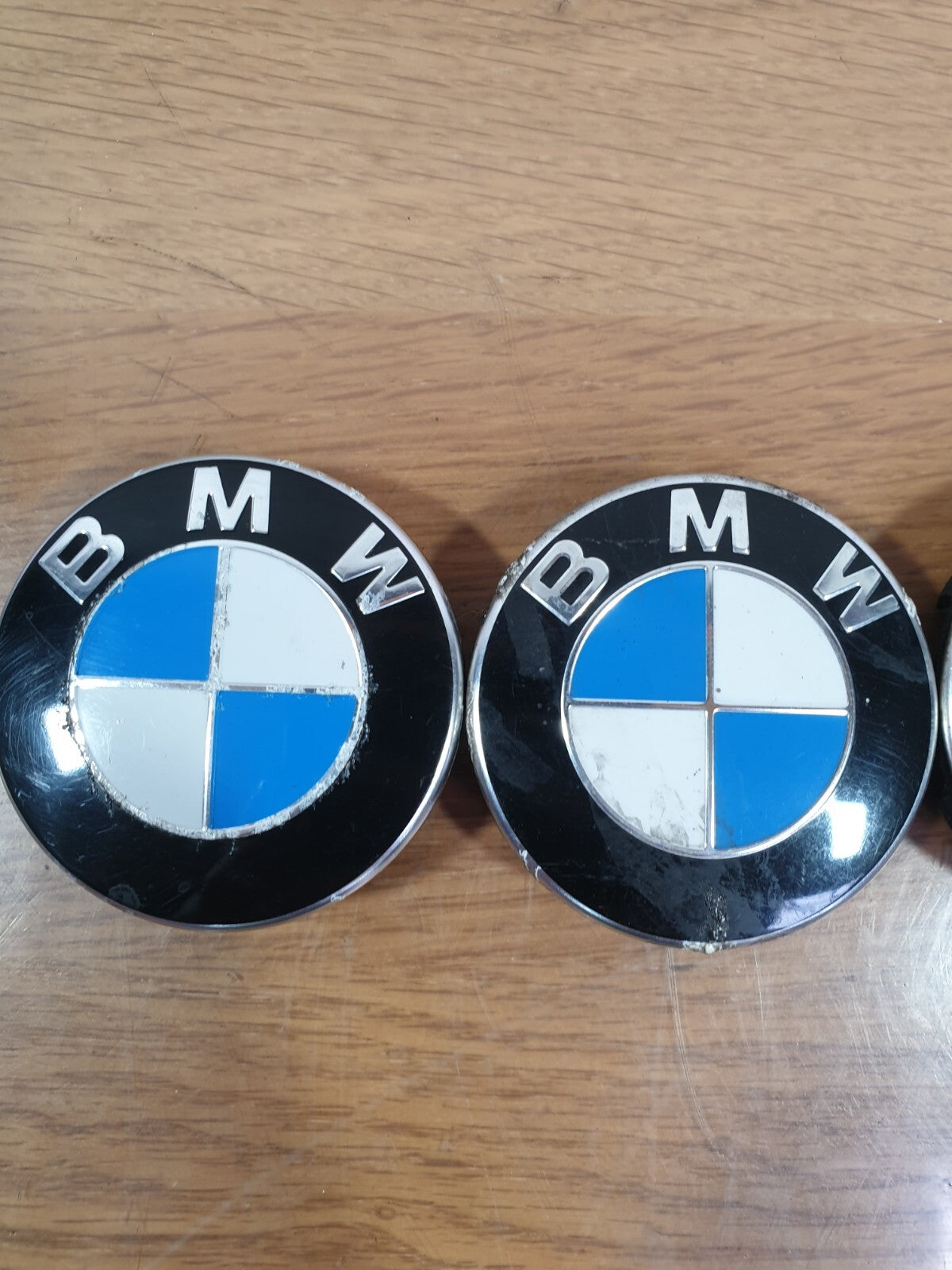 2006 BMW 7 SERIES E66 4.8P ALLOY WHEEL CENTER HUB CAP SET 6850834 +WARRANTY A208 - Image 2