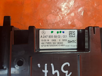✅2019 MERCEDES A CLASS W177 A/C HEATER CLIMATE CONTROL SWITCH PANEL A2479055902 - Image 10