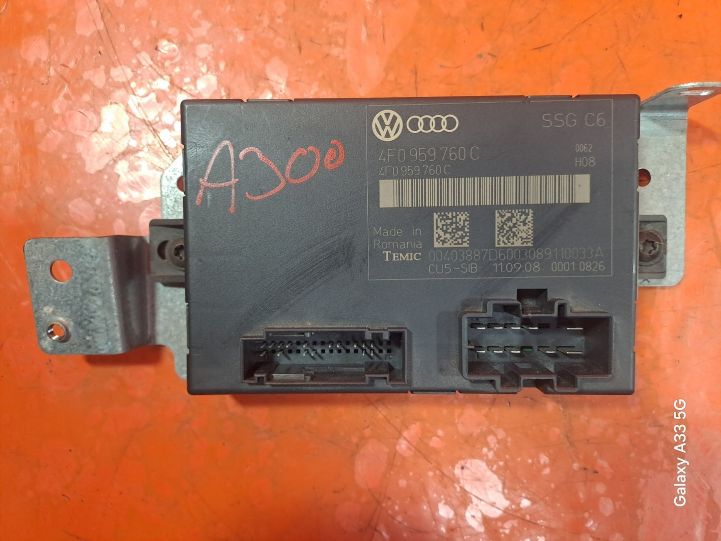 ✅AUDI Q7 S LINE 3.0 DIESEL 2009 SEAT MEMORY CONTROL MODULE ECU 4F0959760C A300 - Image 1