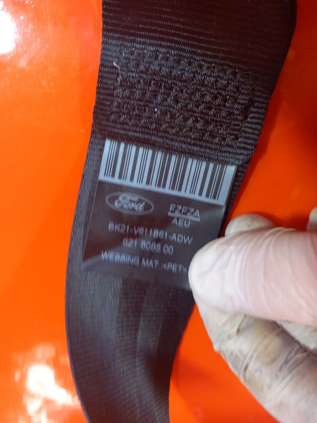 Ford Transit Custom 2.0 Diesel 2021 Front Left Centre Seat Belt BK21V611B61ADW - Image 8