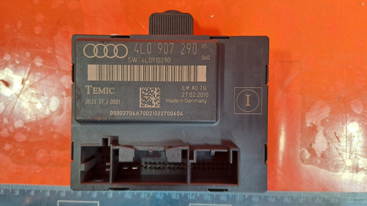 2010 AUDI Q7 S-LINE 3.0D DOOR CONTROL MODULE DRIVERS SIDE FRONT 4L0907290 A224 - Image 1