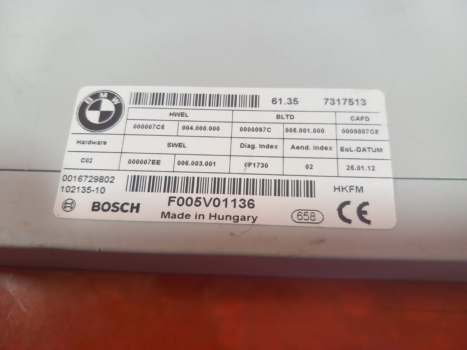 BMW F10 F11 2011-2017 Rear Function Control Module 7317513 Warranty xAA - Image 5