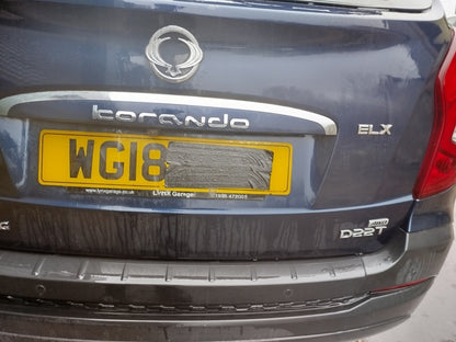 ✅SSANGYONG KORANDO ELX 2.2 DIESEL 2018 TAILGATE BARE BLUE Warranty A329 - Image 3