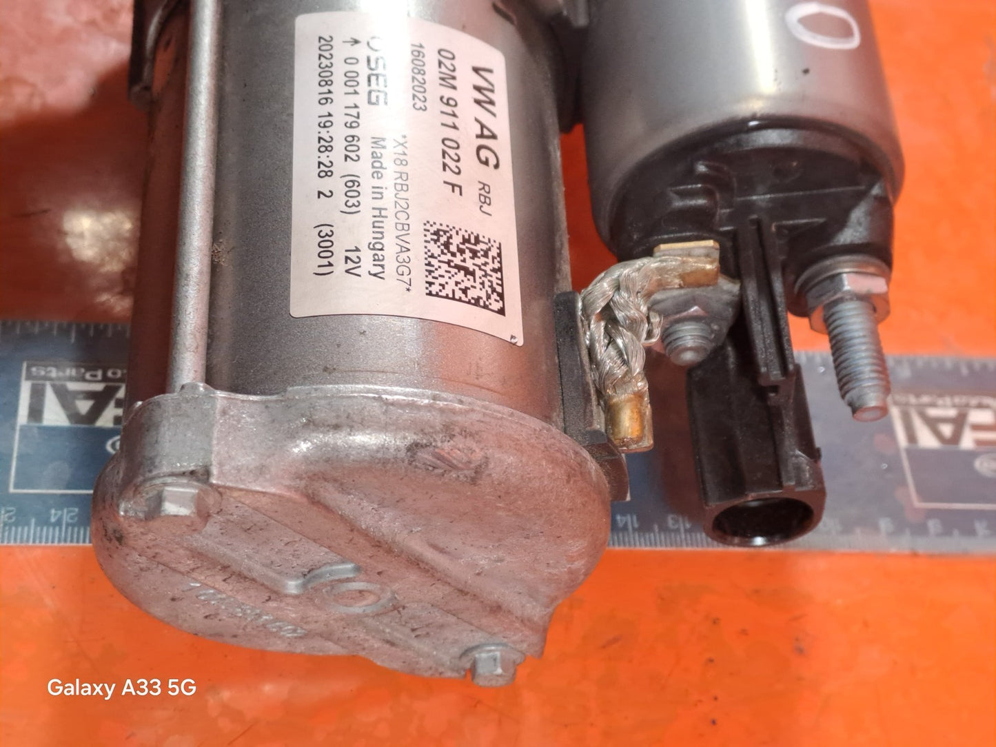 ✅2024 VW POLO LIFE 1.0P STARTER MOTOR 02M911022F + WARRANTY A310 - Image 5