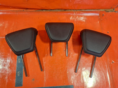✅Ford Focus St-Line 2.0 Diesel 2019 Rear Leather Headrests Set Red Stitch A354 - Image 2