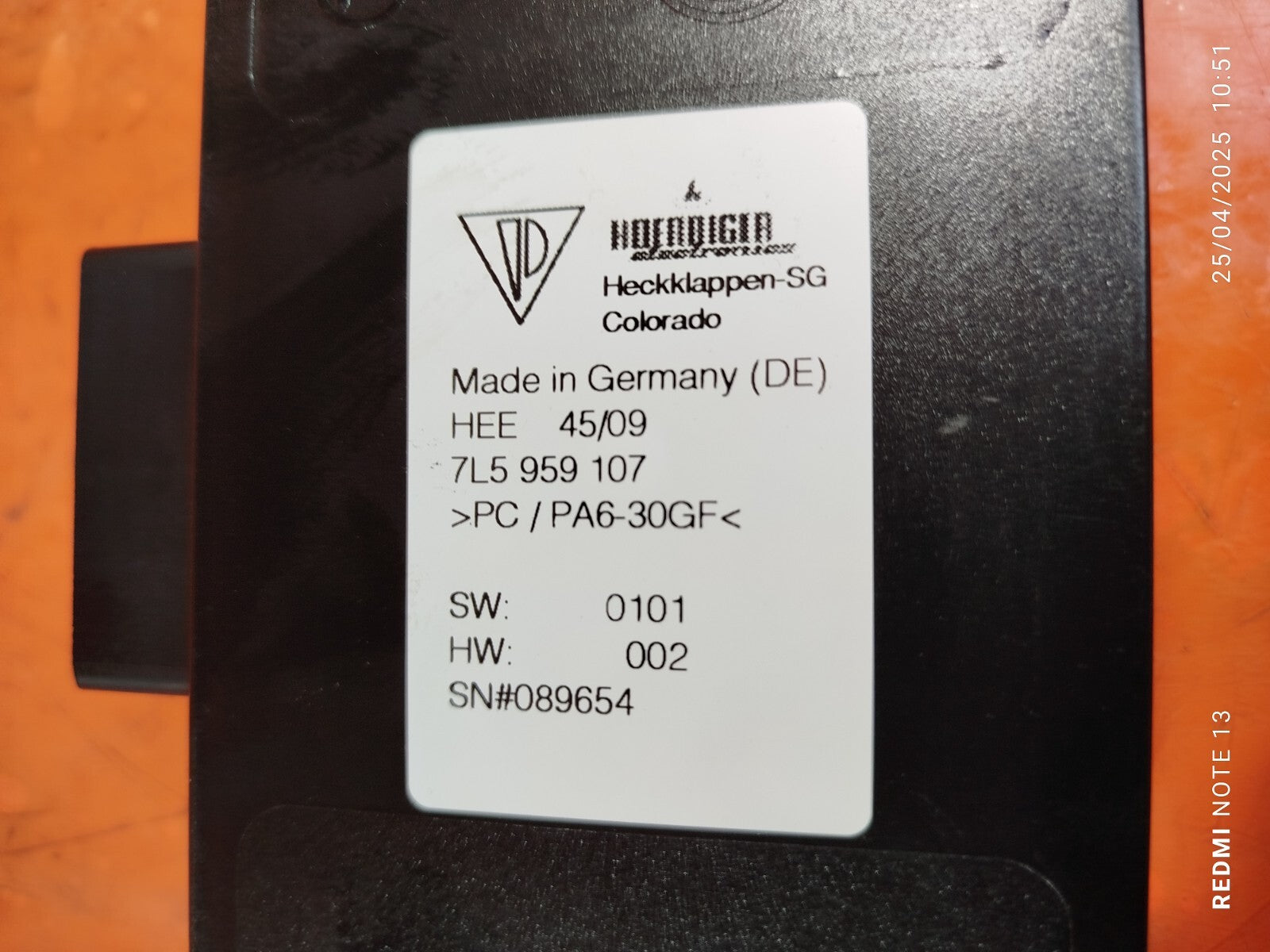 ✅PORSCHE CAYENNE V6 3.6 PETROL 2010 TAILGATE BOOT LID LIFT CONTROL MODULE A268 - Image 11