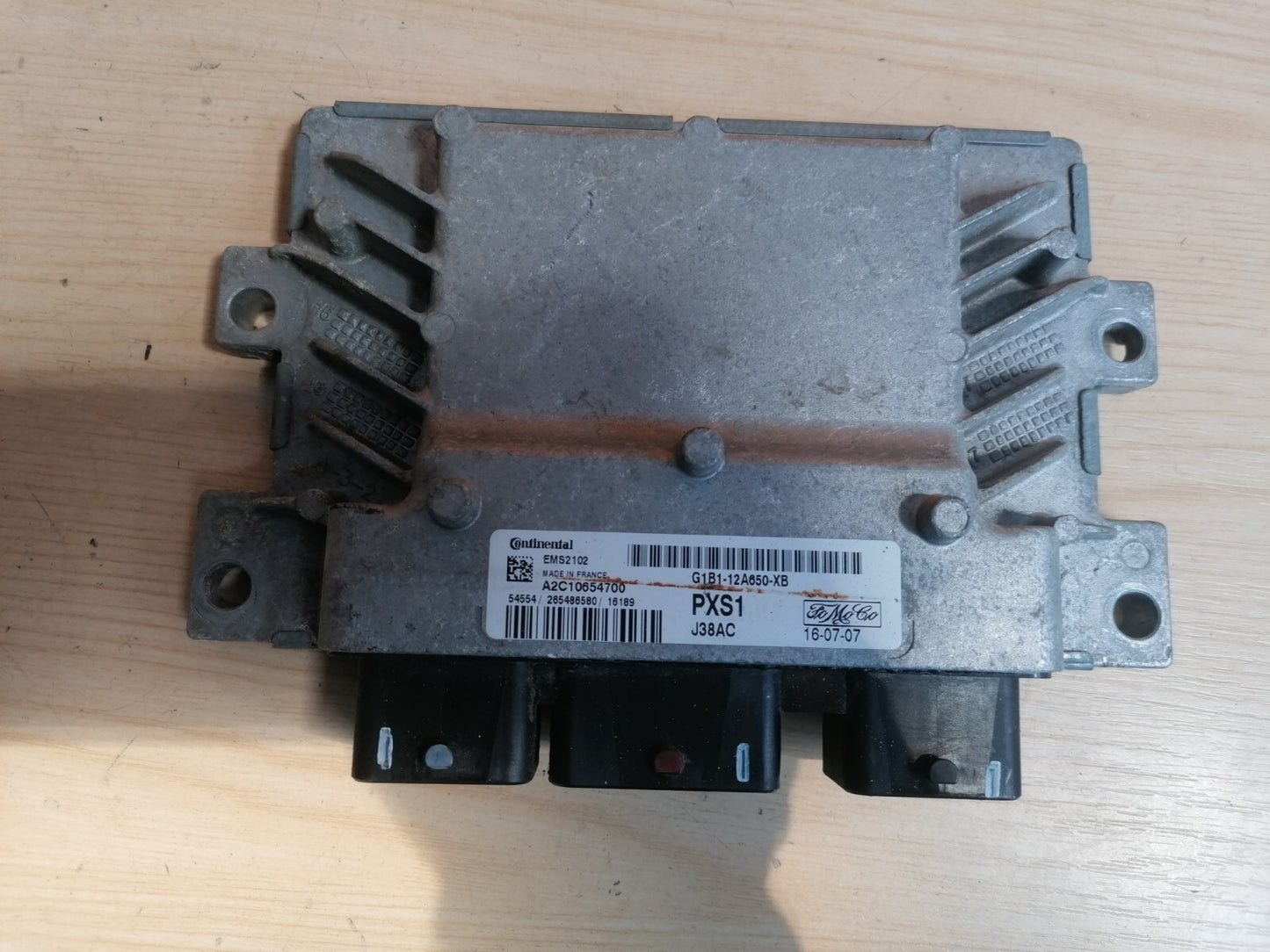 2016 FORD FIESTA MK7 1.2 PETROL ENGINE ECU G1B1-12A650-XB X00 - Image 1