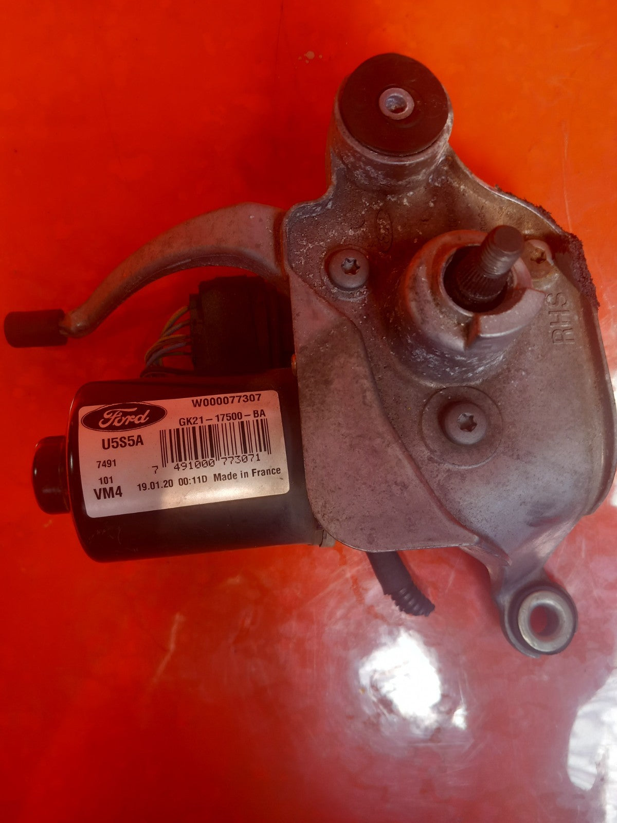 2020 Ford Transit Custom Wiper Motor Front Right GK21-17500-BA Warranty A351 - Image 8