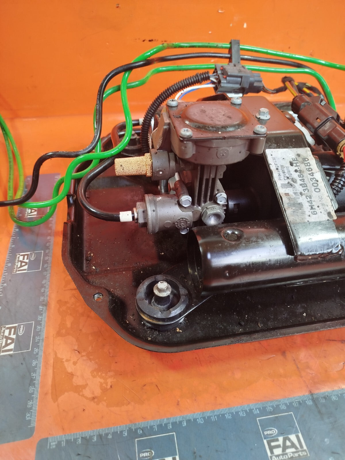 ✅2011 LAND ROVER RANGE ROVER L322 4.4D SUSPENSION COMPRESSOR 6H42-3B484-HE A243 - Image 12